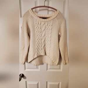 Cream Cable Knit Sweater